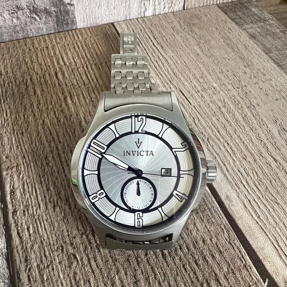 Invicta 12232 Vintage Silver Dial Stainless Steel Men’s Watch